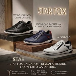 Kit 3 Sapatos Star FOX