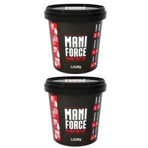 Kit 02x Maniforce Pasta De Amendoim Cremosa 100% Amendoim - 1,010Kg