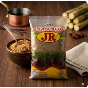 Açucar Mascavo Puro Feito de Cana de Açucar JR - 1Kg