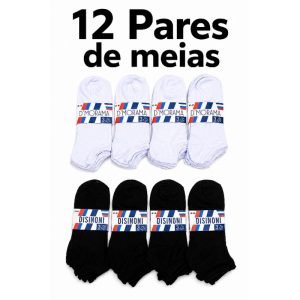 Kit 12 pares de meias cano curto Meias Soquetes Meias Grandes Meias Unissex Meias Masculinas Meias Feminina Meias barato