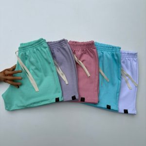 Kit 5 short feminino básico bermuda feminina moletom conjunto feminino short basico e confortavel short academia