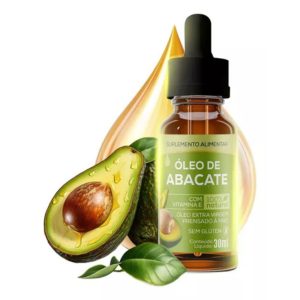 Óleo de Abacate Extra Virgem 30ml – 100% Natural | Prensado a Frio com Vitamina E