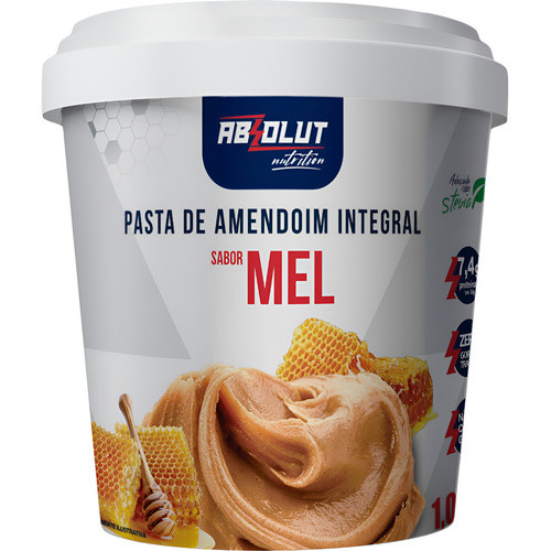 Pasta de Amendoim Integral com Mel 1kg Absolut Nutrition