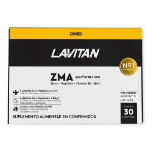 Suplemento Alimentar Lavitan ZMA Performance 30 Comprimidos