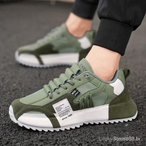 Tênis Esportivos Masculinos de Sola Grossa, Novos Tênis de Corrida, Casuais e Confortáveis, Tênis de Tênis Masculinos, T