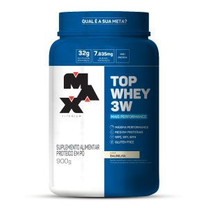 Top Whey 3w ( Concentrado, Isolado e Hidrolizado ) + Performance 900g Max Titanium