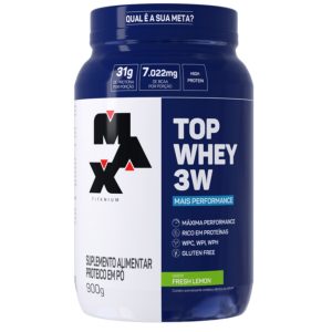 Top Whey 3w + Perfor Pote 900g Max Titanium