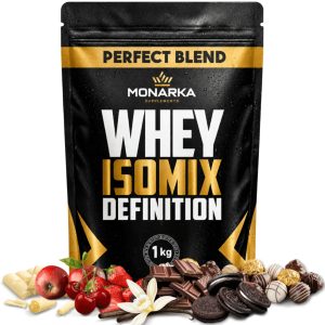 Whey Protein Isolado Concentrado 1kg Importado Suplemento Proteína Muscular Rende+ Sabor Low Carb